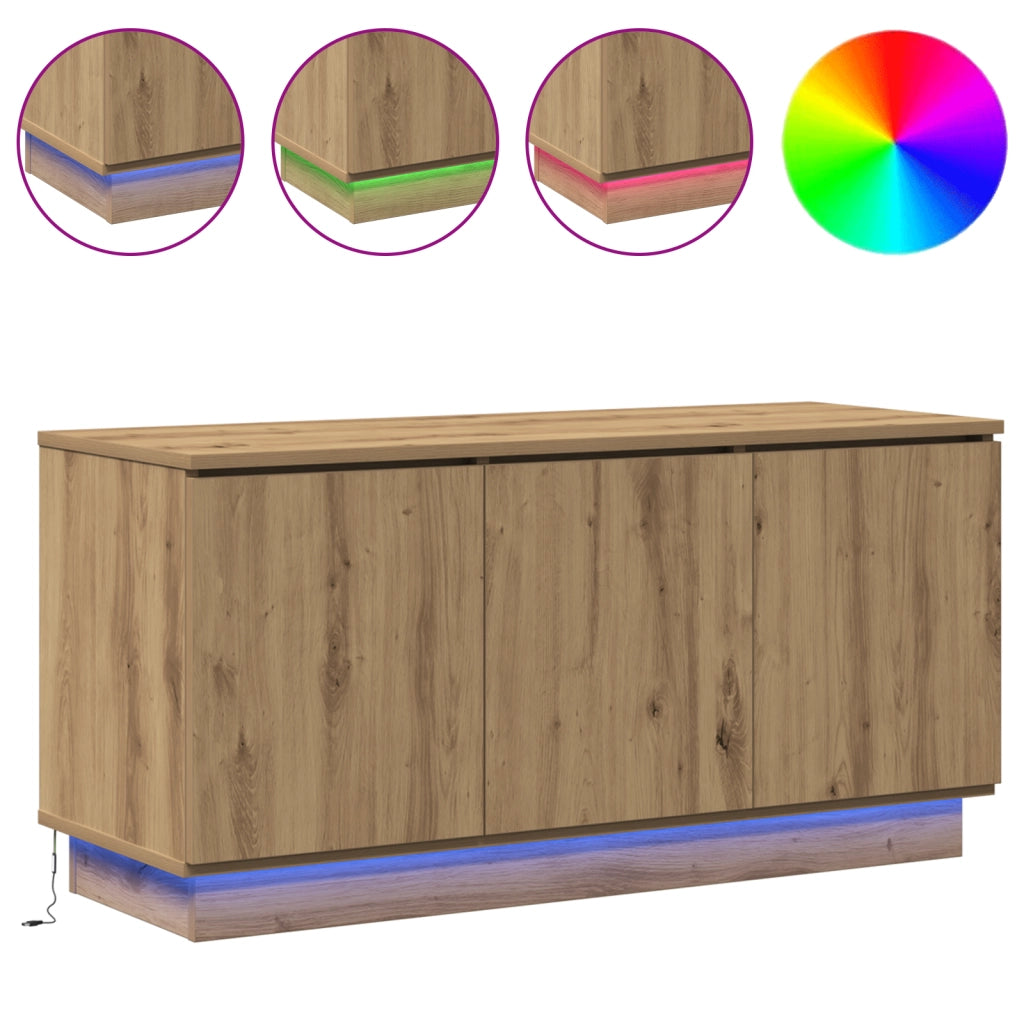 Mobile TV Rovere 100x38x49 cm Legno Ingegnerizzato