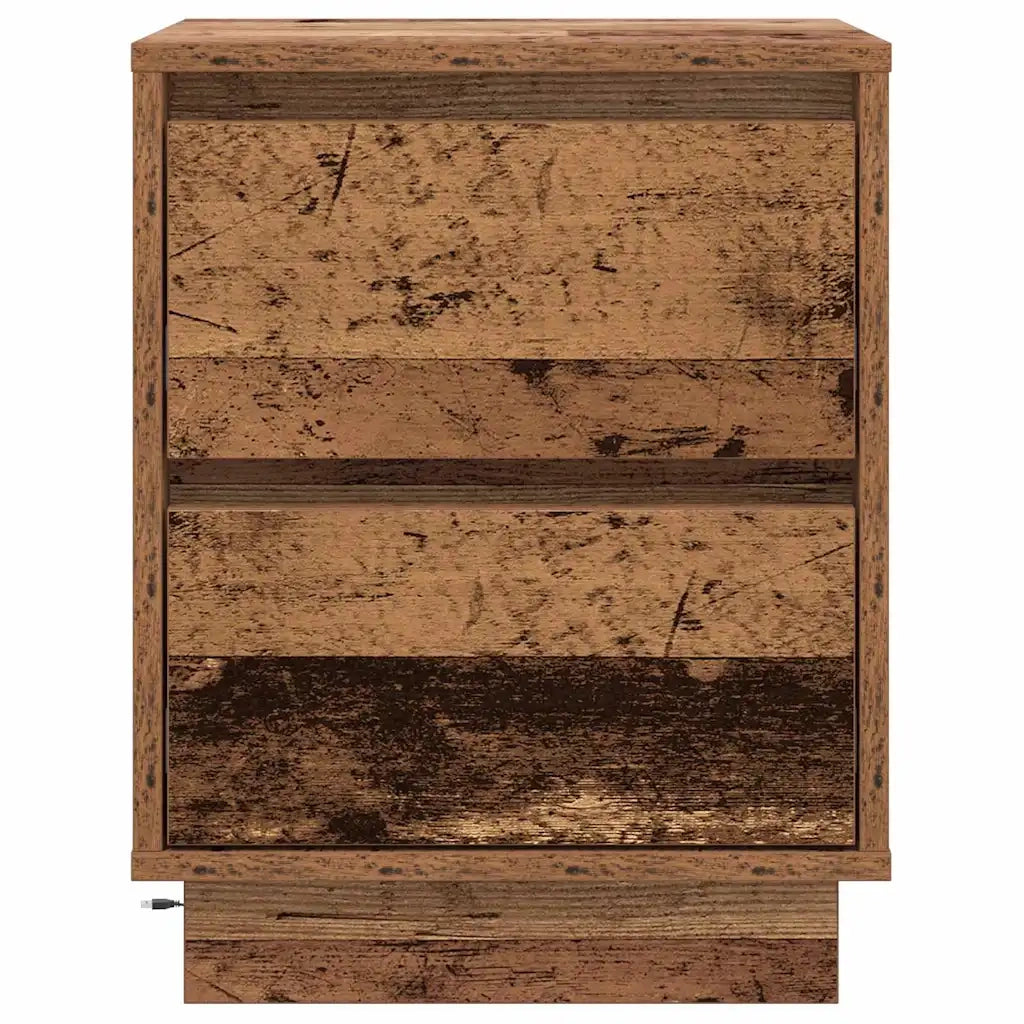 Armadio da Notte con cassetto Legno vecchio 39 x 34,5 x 50 cm 869622