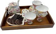 Tavolo da colazione in legno - 40 x 30 x 6 cm con vernice