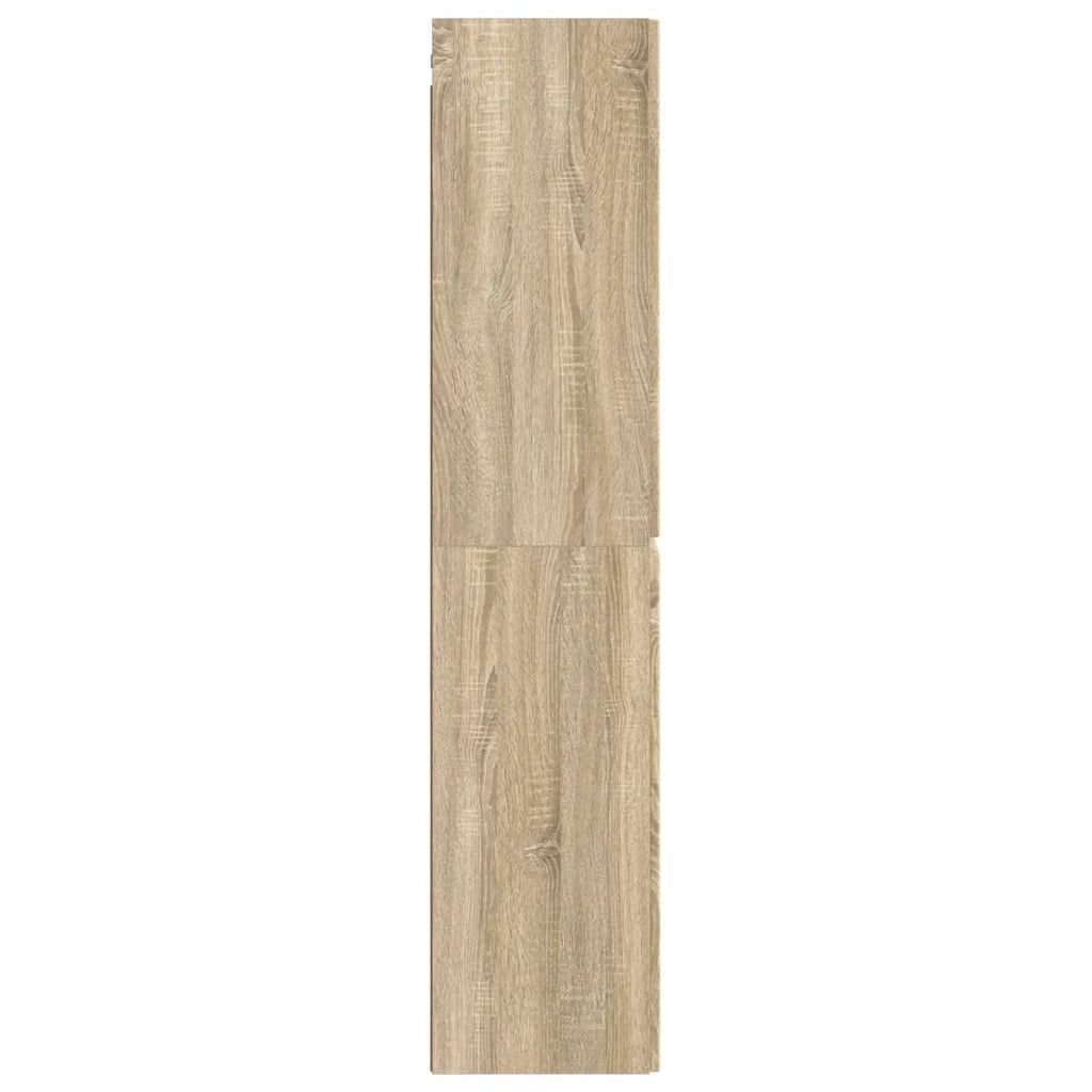 Mobiletto da Bagno a Muro Rovere Sonoma 33 x 34,5 x 160 cm 890644