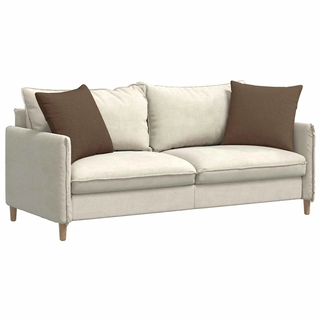 Cuscini da Divano 2 pz-Set di 2 Cuscini per Sofa Marrone 50 x 50 cm Tessuto