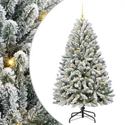 Albero di Natale | Decorazioni natalizie artificiale con 150 LED Verde e Bianco 150 cm