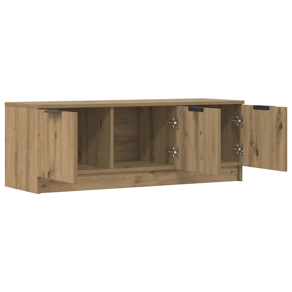 Mobile TV Marrone Artigianale 102x35x36,5 cm Legno Multistrato 856948
