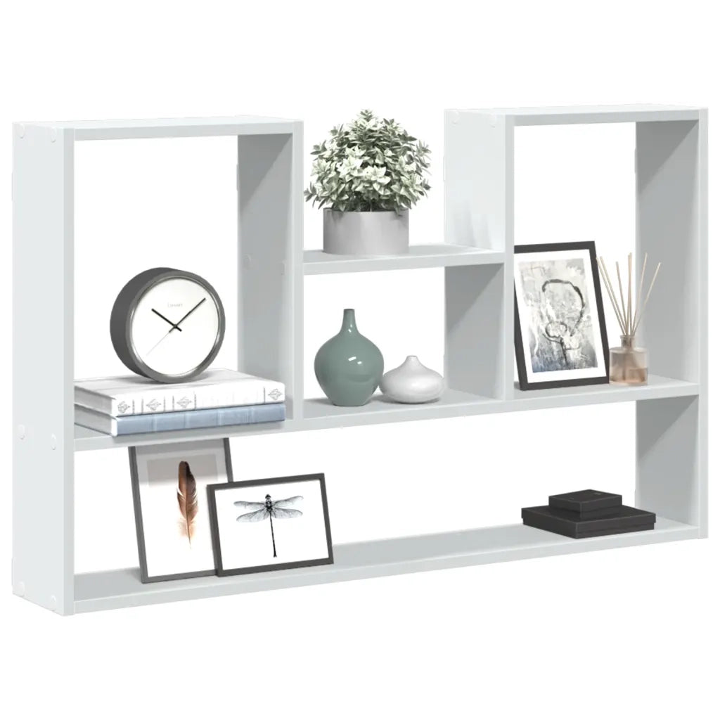 vidaXL Scaffale a Parete Bianco 99x15x60 cm in Truciolato