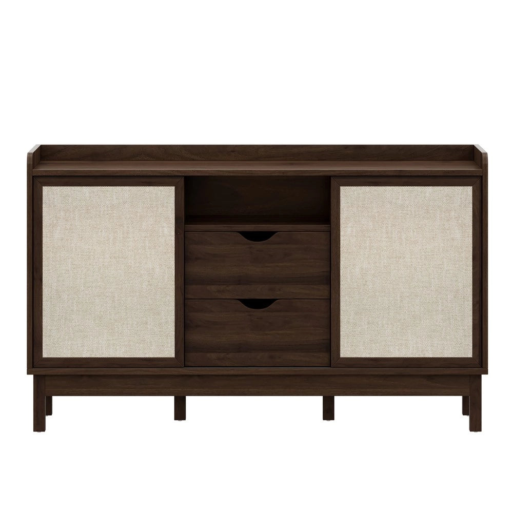 Mobile Credenza con Ante Scorrevoli e Cassetti ¨C MINIMAL ¨C Legno, Soggiorno e Sala da Pranzo