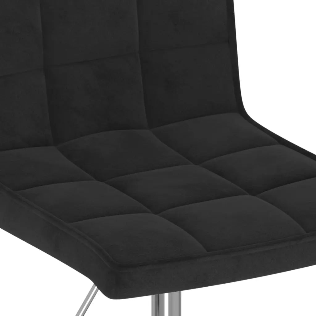 Sedie da Pranzo Girevoli 6 pz Nere in Velluto 3089297