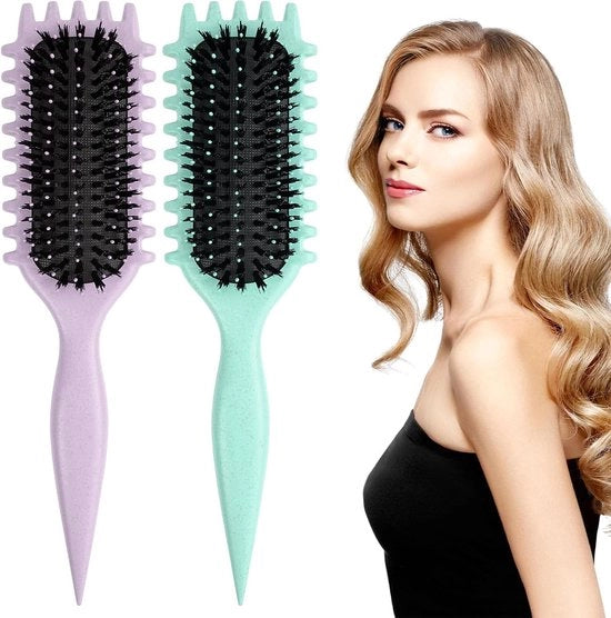 Set di spazzole per capelli a forma di "S" multifunzionali - 2 pezzi