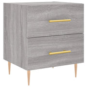Comodino | Armadio da Notte | Mobiletto da notte Grigio Sonoma 40x35x47,5 cm in Legno Multistrato