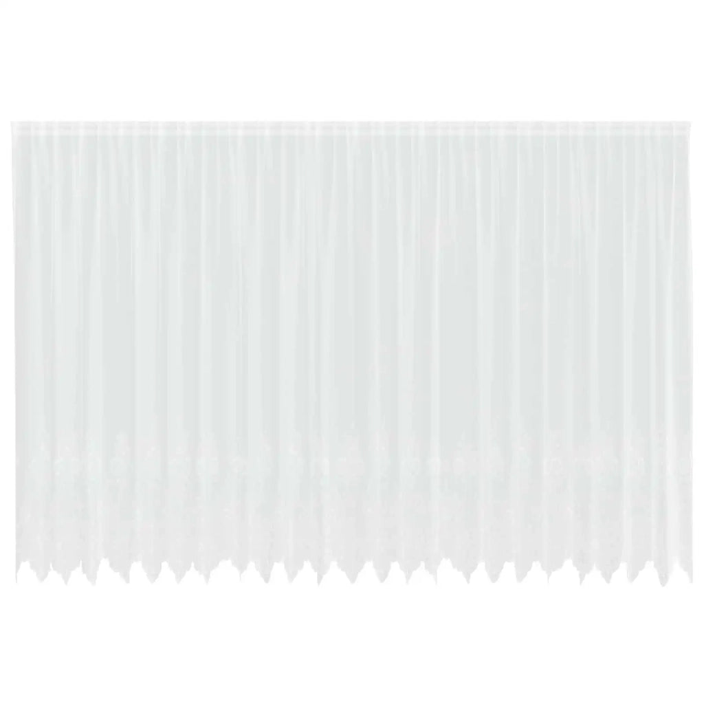 Tenda in Pizzo con tende Bianco 220 x 600 cm Poliestere 4107820