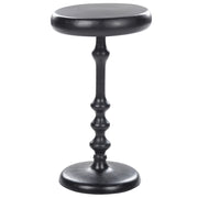 Tavolino in metallo nero 30 cm con a forma geometrica soggiorno camera da letto stile moderno