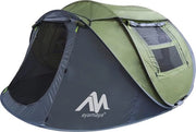 Tenda da Campeggio Pop-up - 4 Persone - 1 Secondo Pop-up - Tenda da Campeggio Acquaparante - Grande Finestra - Tenda da Campeggio per Famiglie