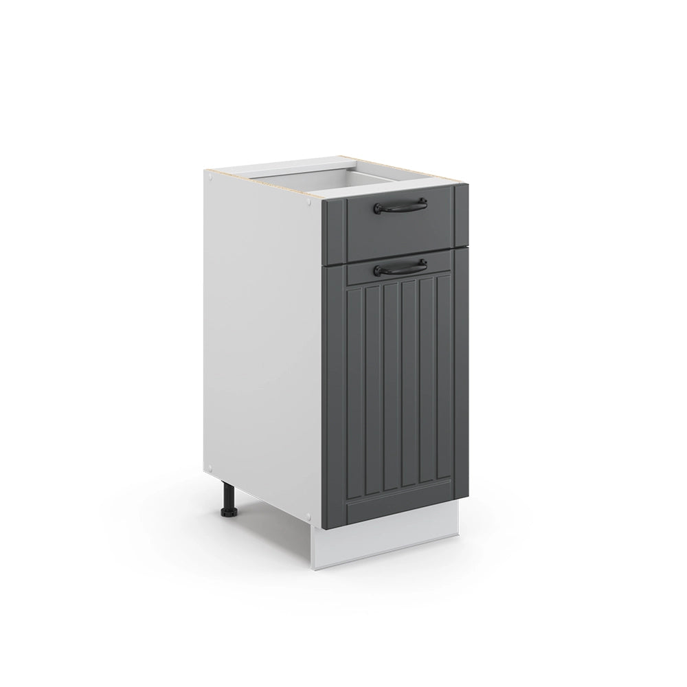 Vicco Mobiletto base per cucina Antracite casa di campagna 40 cm senza piano di lavoro