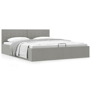 Giroletto con Contenitore  Grigio Chiaro in Tessuto 180x200 cm 285581