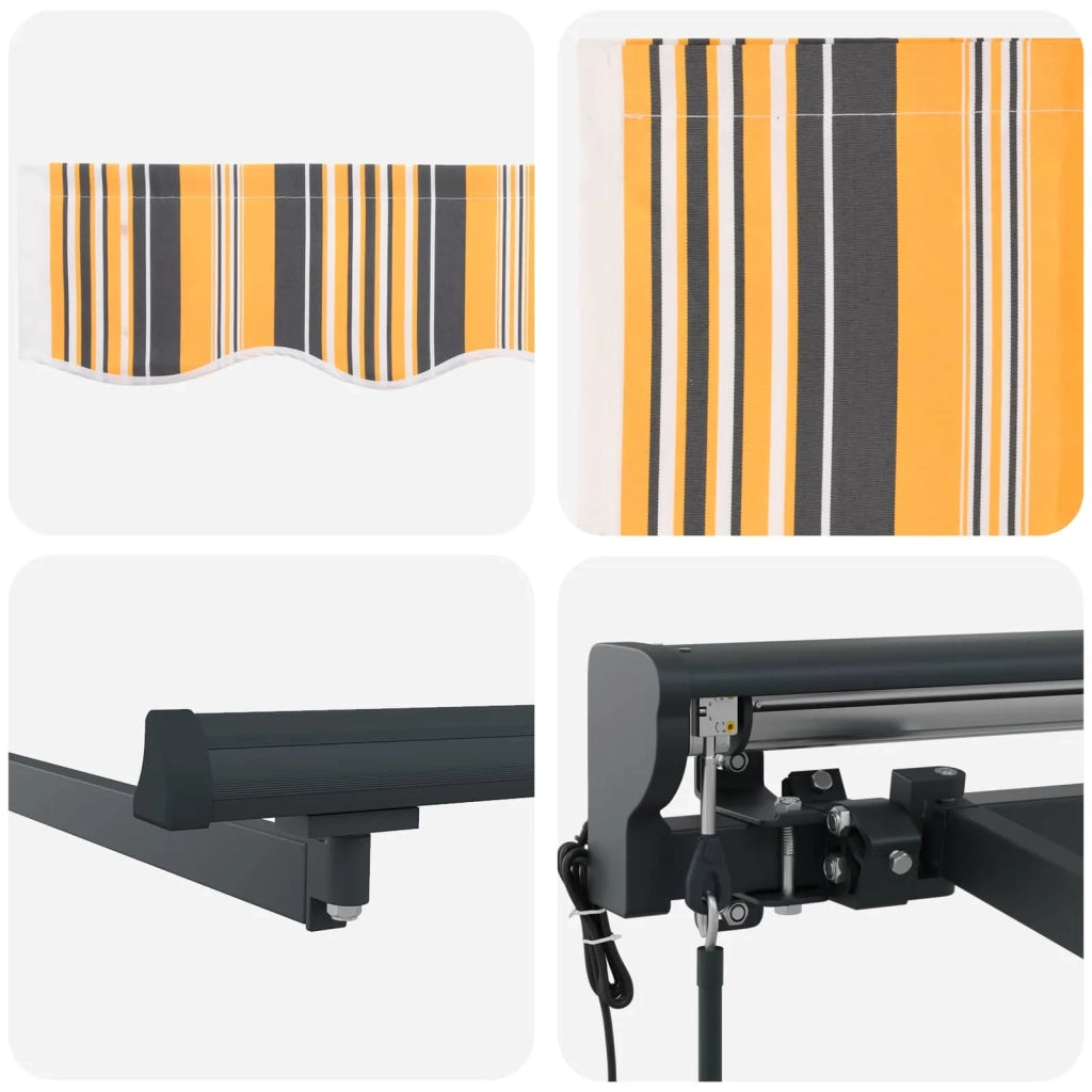 Struttura della tenda Giallo e Grigio 450 × 300 cm 3330954