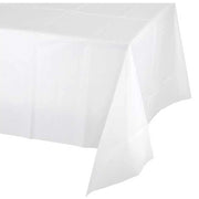 Trade Shop - Tovaglia Di Plastica Per Feste Party Bianca 137x274 Cm Usa E Getta Impermeabile -