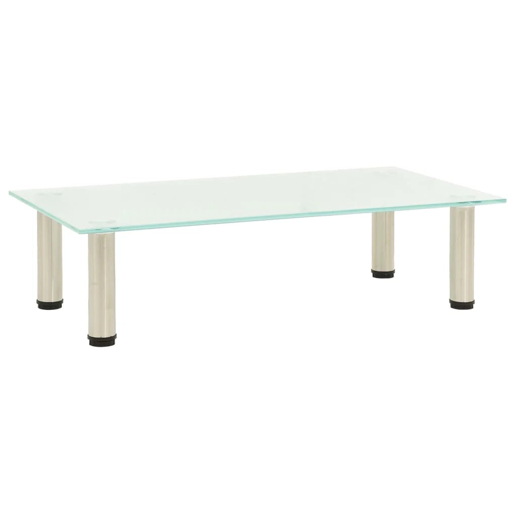 Mobile TV multimediale scaffale TV credenza mobile TV sala da pranzo soggiorno camera da letto satinato 60 x 35 x 17 cm vetro temperato trasparente 02_0027627