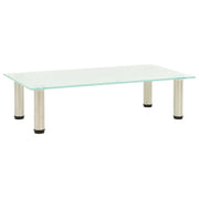 Mobile TV multimediale scaffale TV credenza mobile TV sala da pranzo soggiorno camera da letto satinato 60 x 35 x 17 cm vetro temperato trasparente 02_0027627