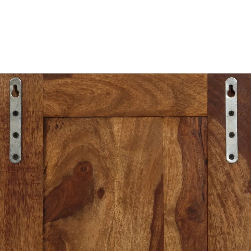 Appendiabiti 2 pz in Legno Massello di Acacia 246232