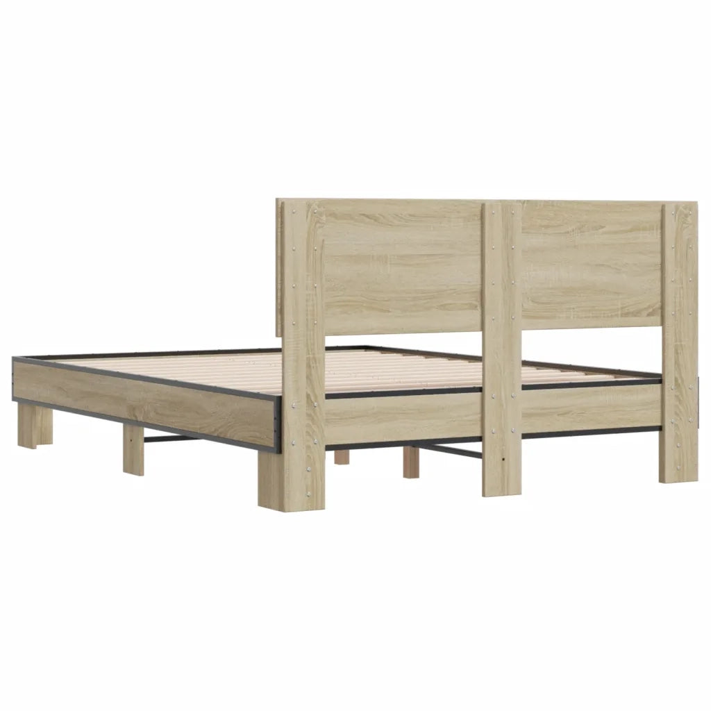 Giroletto Rovere Sonoma 135x190 cm in Legno Multistrato Metallo 3280208