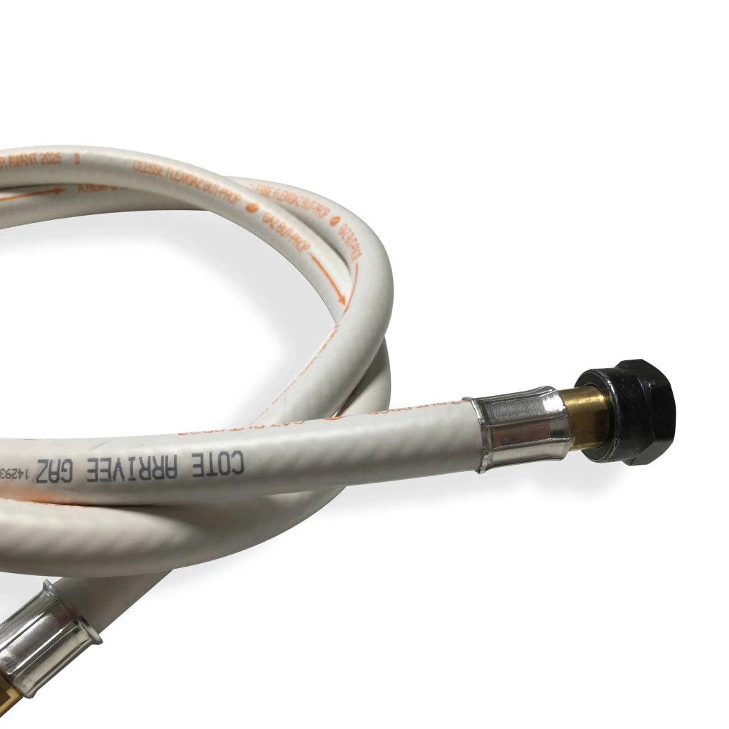 Tubo flessibile per gas certificato nf g1/2, 1,5m, grigio