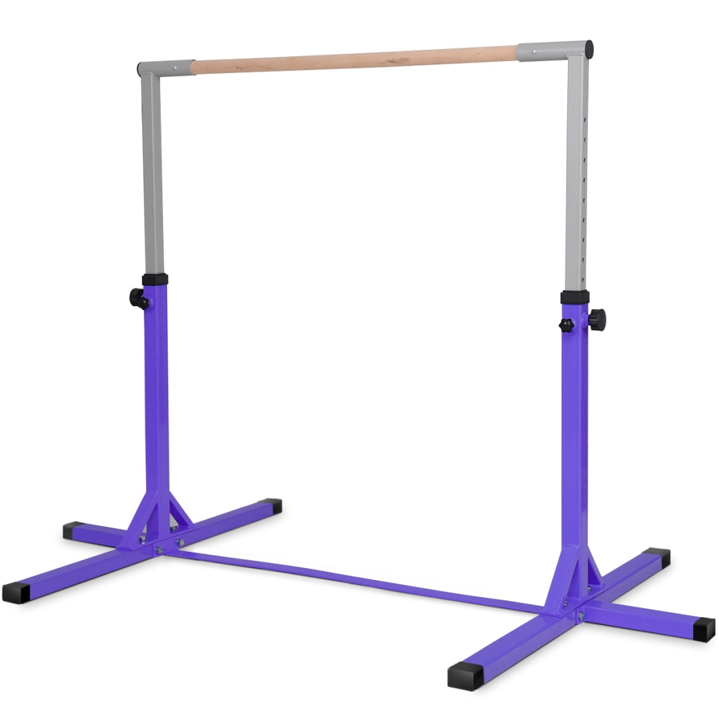 Sbarra da balletto regolabile in altezza a 12 livelli Sbarra portatile da balletto da bambini 200x121x150cm Viola-Sbarre da danza