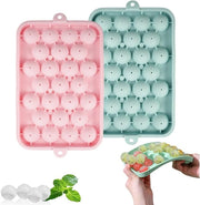 Set di congelatori a forma di cubo di 2 - Silicona - BPA libero - Con coperchio - Rond - Duraturo - Resistente a -40℃ fino a 230℃ - Congelatore per cubetti di ghiaccio