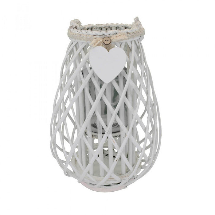 Lanterna Raymonde   in Vimini Bianco