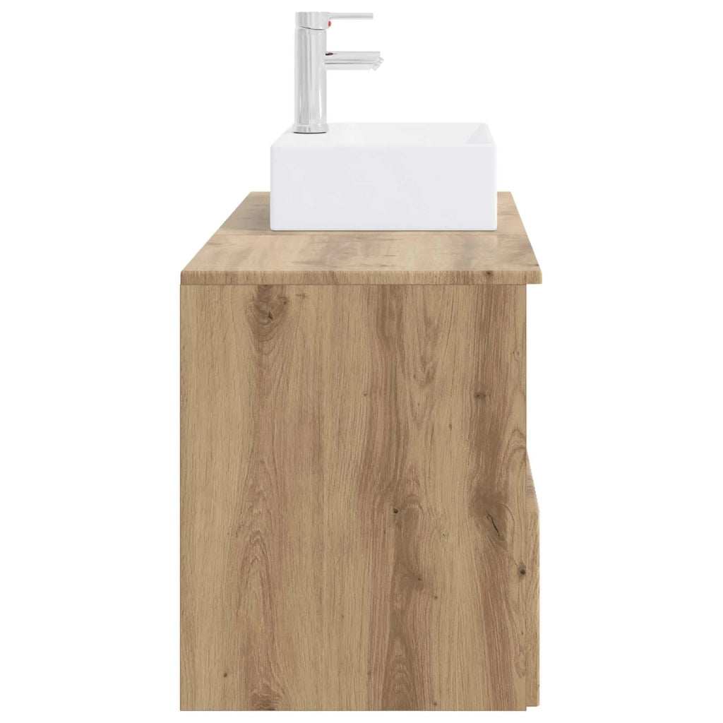 Set di mobili per il bagno 2 pz Rovere Artigianale 3404063