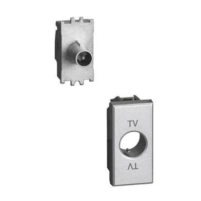 Presa Tv e Sat Bticino Axolute Passante 14db Connettore Maschio H4202P14