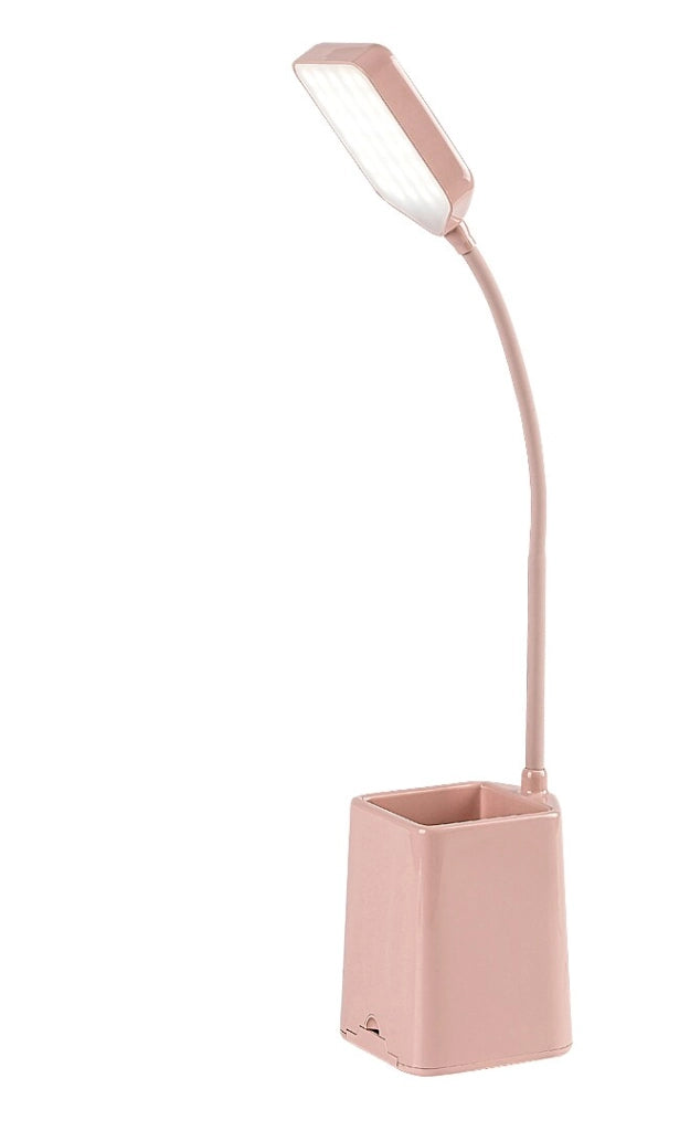 Lampada da scrivania LED rosa porta smartphone 6W Rabalux