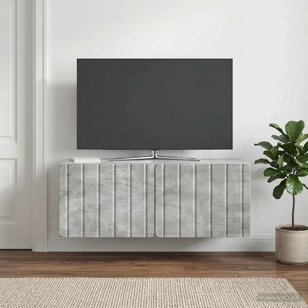 Mobile Porta TV da Muro 78,5 x 31 x 30 cm Grigio Cemento 898378