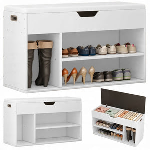 Scarpiera Bianca 80x30x44 cm Ideale per Ingresso