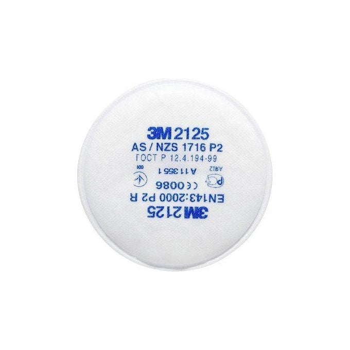 3M 2125 Filtri Antiparticolato Classe P2 R Serie 2000 Connessione a Baionetta Confezione 2 Pezzi