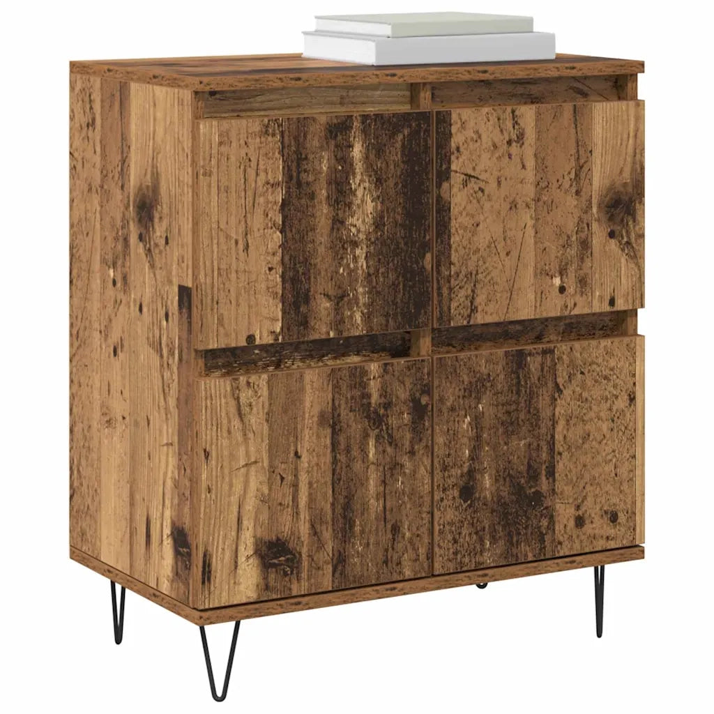 vidaXL Sideboards 2 pcs Legno vecchio 120 x 35 x 70 cm