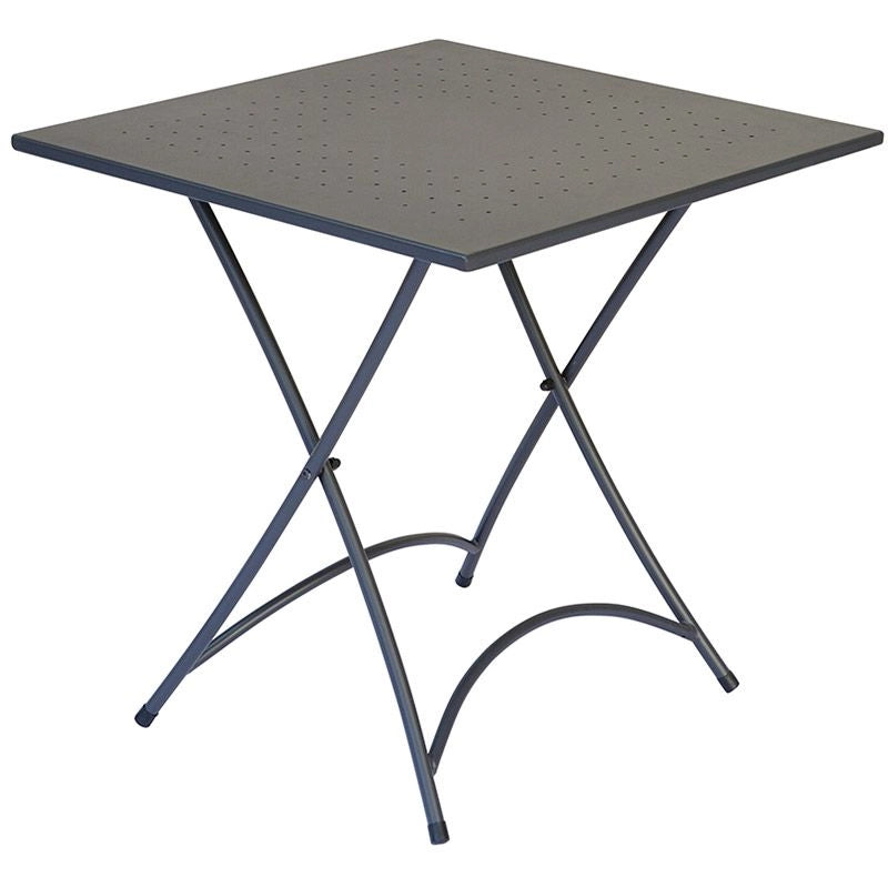 Tavolo Rettangolare Pieghevole In Ferro Arizona 120x80 Cm Misure: 70 x 70 cm