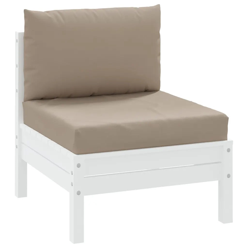 Cuscini per Pallet 2 pz Tortora in Tessuto Oxford 361762