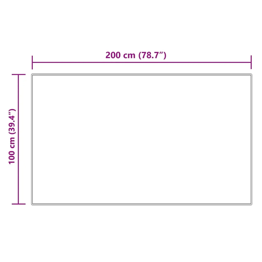 Tappeto in finta TAFALLA Crema 100 x 200 cm Poliestere 42021503