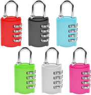 Pacchetto di 6 combinazioni di serrature a muro, serratura a 4 cifre con codice di combinazione, serratura con codice di combinazione in metallo, resistente all'acqua, serratura a cifre piccole per armadi, porte, cancelli 6 * 3 * 1,5 cm