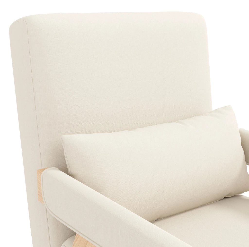 Poltrona letto 3 in 1 beige con schienale regolabile