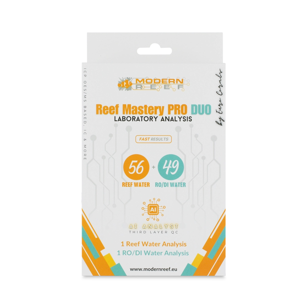 Modern Reef - Reef Mastery PRO DUO 1-SET - test ICP 56+49 parametri per acqua marina e RO/DI