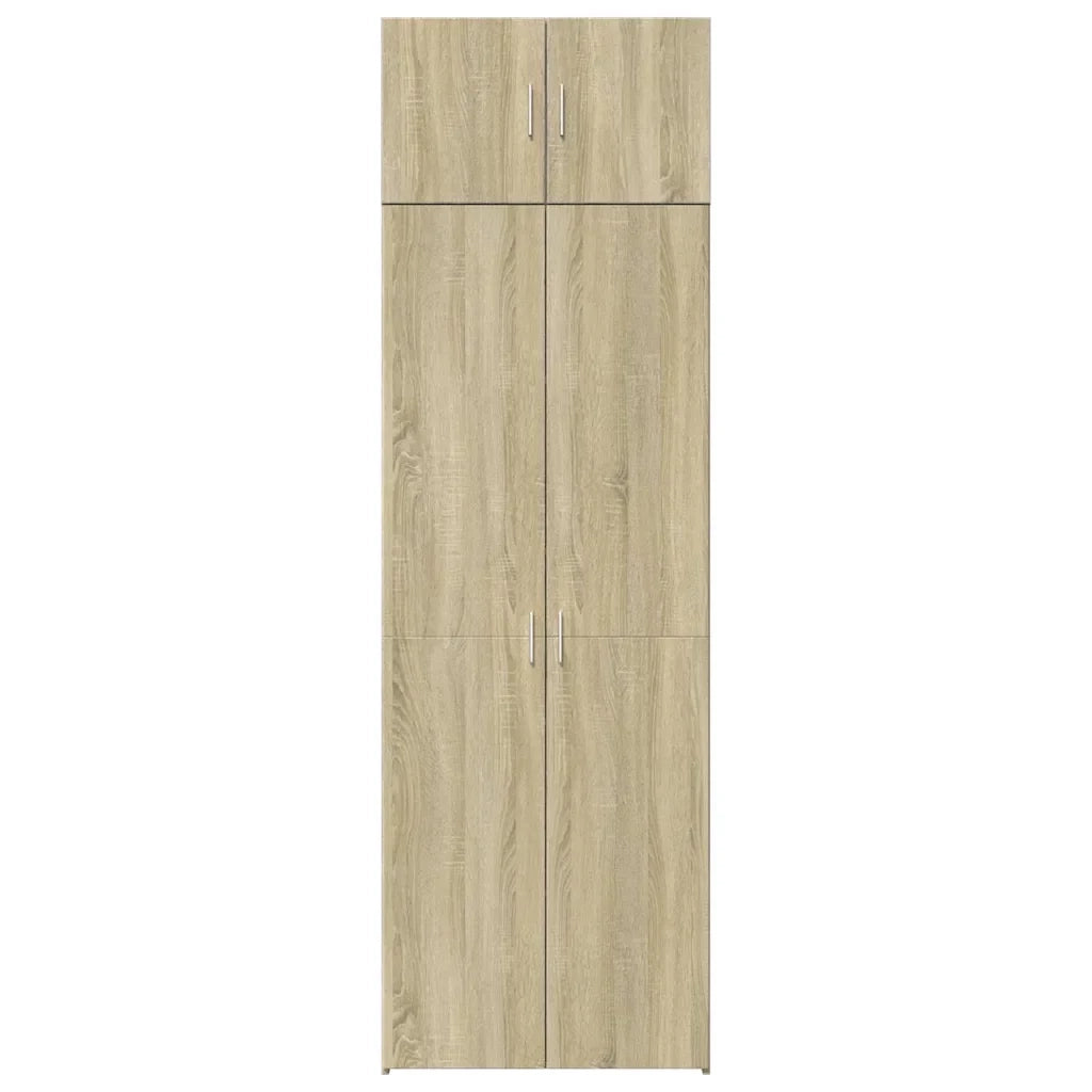 Mobile contenitore verticale moderno ottimizzato per lo spazio 70 x 42,5 x 225 cm in legno composito di rovere Sonoma 02_0055582