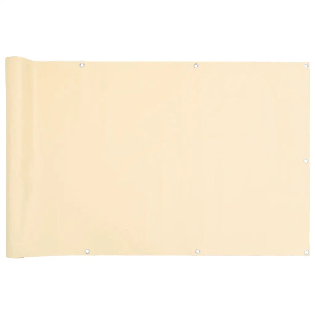 Paravento da Balcone Crema 1000x120 cm in PVC