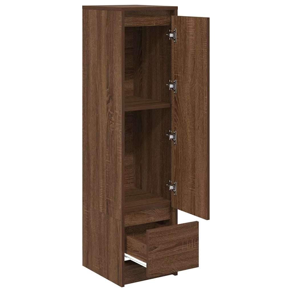 Credenza Rovere Marrone 29,5x34x119,5 cm in Legno Multistrato 861658