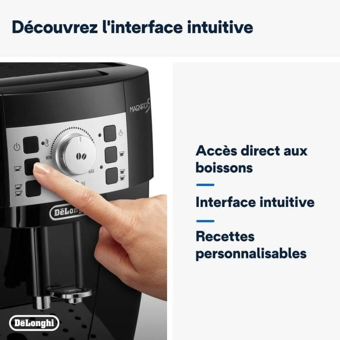 DELONGHI ECAM22.140.B MAGNIFICA Macchina per caffè espresso automatica con macinacaffè - Nero