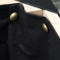 Letto per Orto Rialzato, Fioriera Rialzata, Foro di Drenaggio Incluso, in Metallo e Legno di Abete, Nero