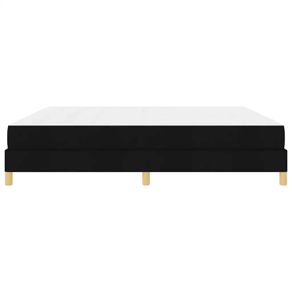 vidaXL Letto a molle Nero e Marrone 200 x 200 cm
