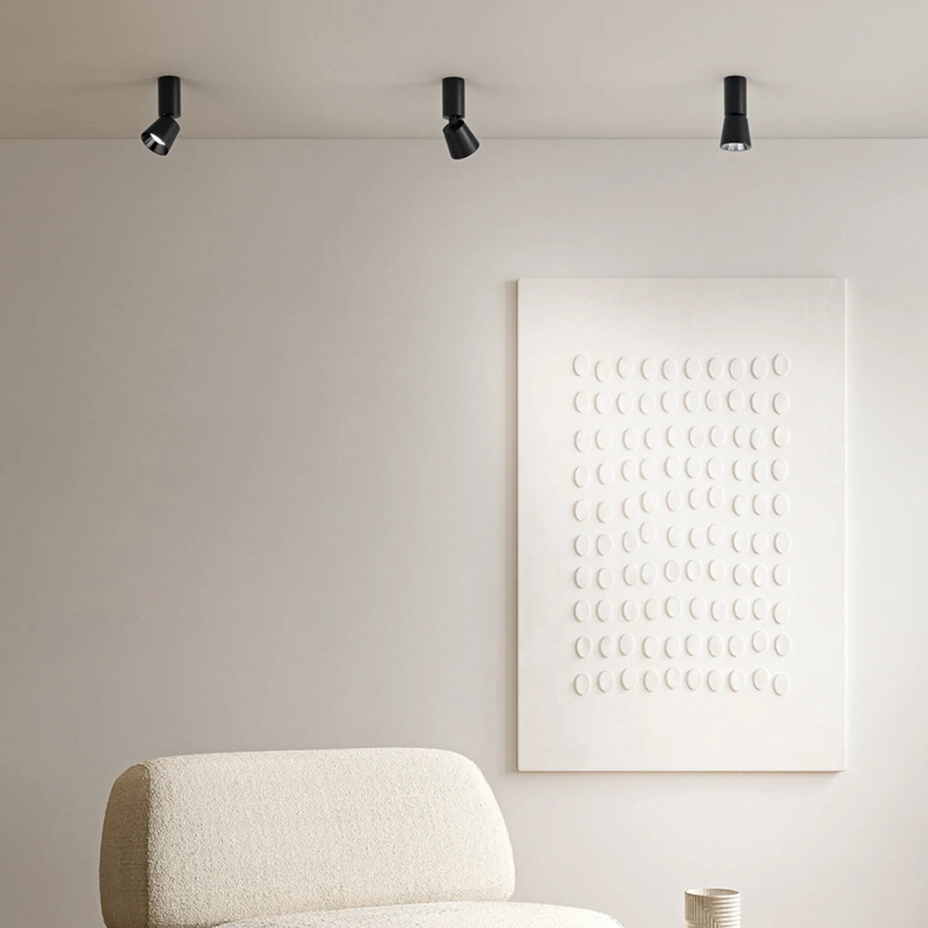 Plafoniera Moderna Kone Metallo Nero Led 10W 3000K Ip20