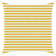 Telo Ombra Giallo e Bianco 2,5 x 2,5 m HDPE 42032808