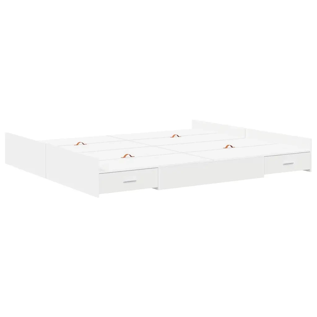 Struttura letto con contenitore Bianco 180 x 200 cm 3335269