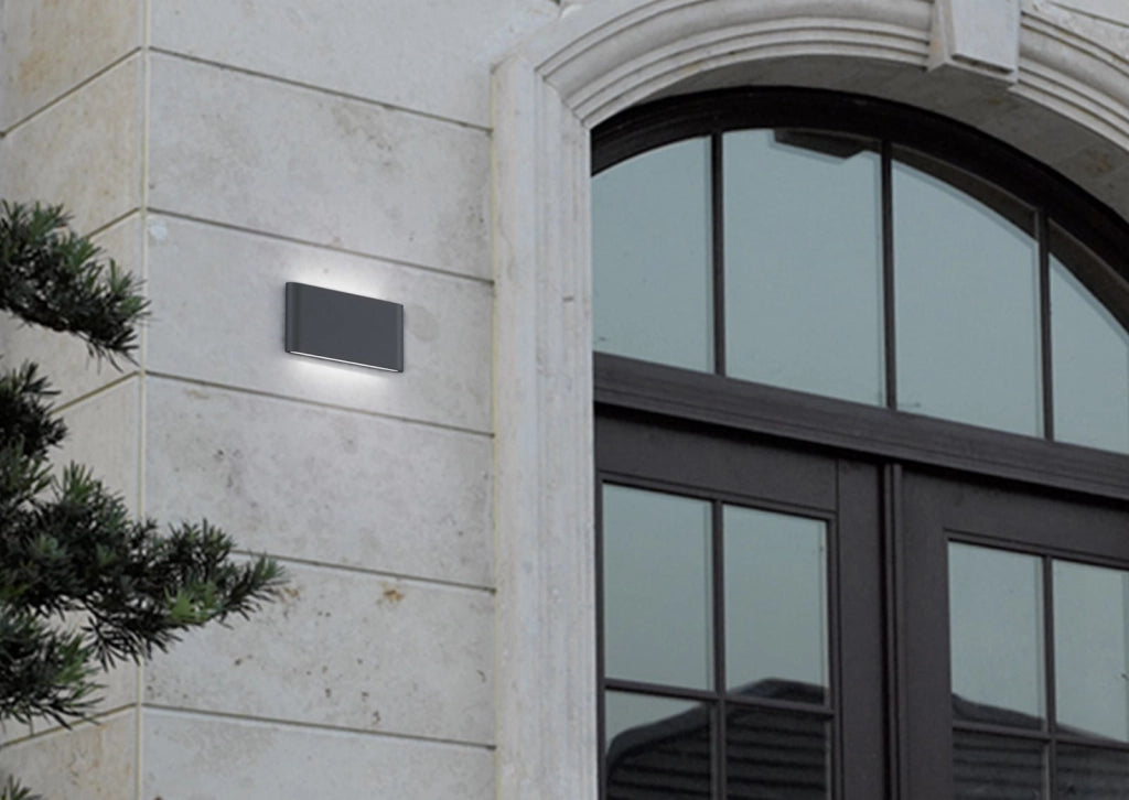 Applique esterna LED THAMES II Trio antracite IP54